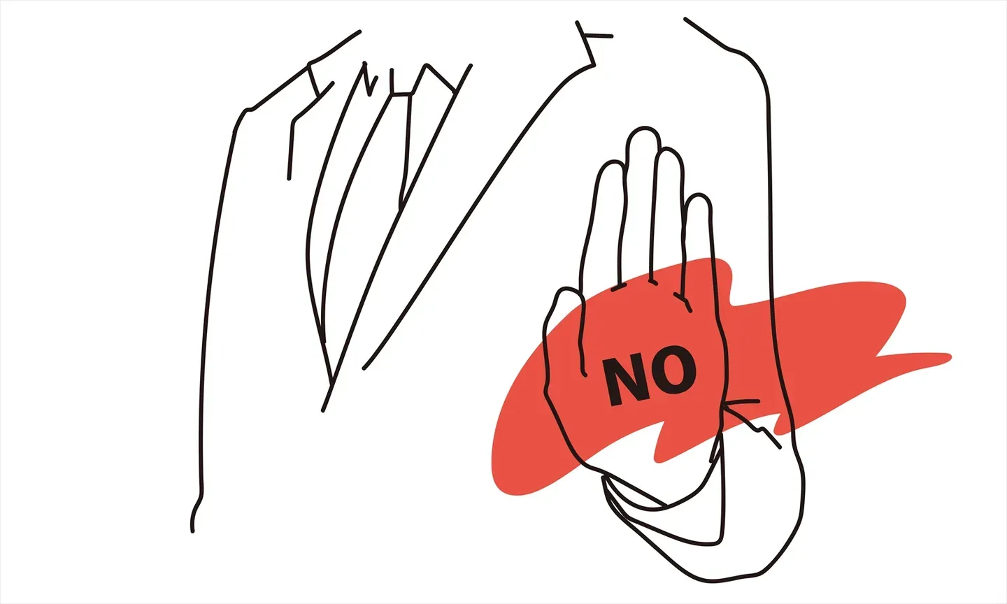 お相手の相談所の担当者という壁をイメージしたイラスト