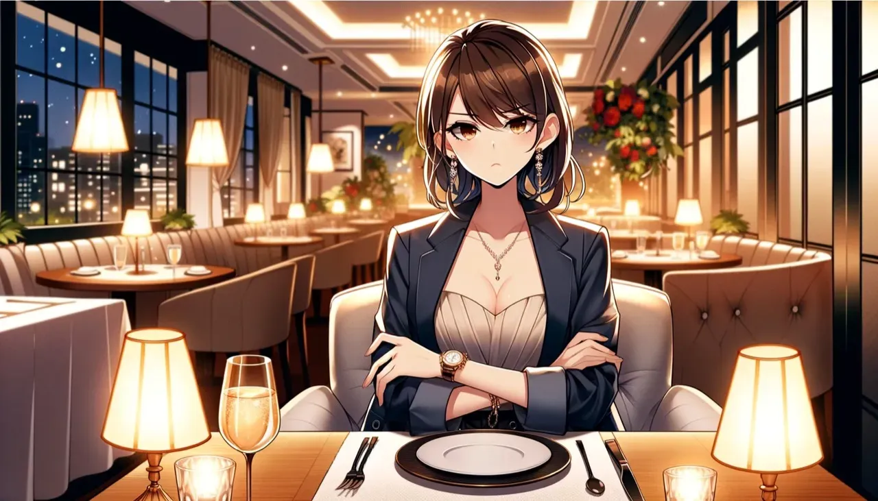 機嫌が悪そうな女性のイメージ画像