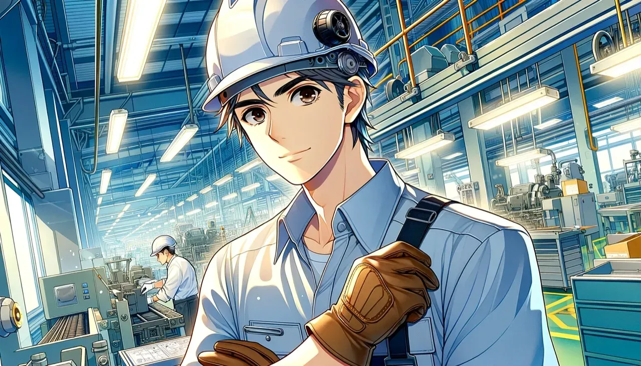 工場で働く男性のイメージ画像