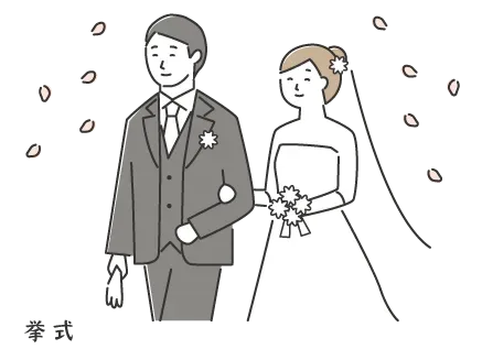 結婚式のイメージイラスト