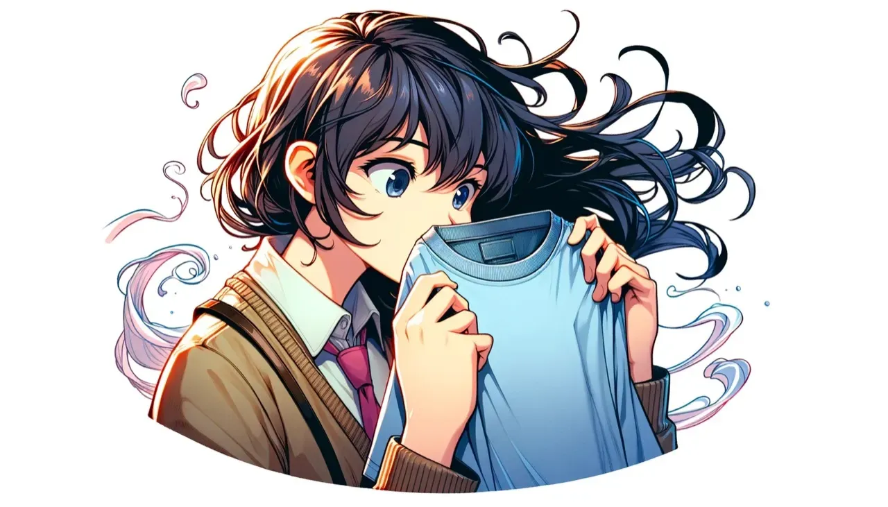 Tシャツと女性のイメージ画像