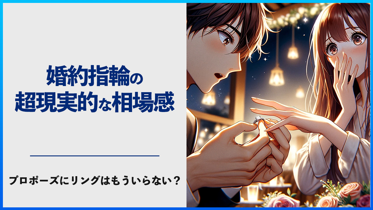 婚約指輪の超現実的な相場感｜プロポーズにリングはもういらない？ | 俺婚 [ 俺、結婚します ] - 岡山・倉敷の結婚相談所